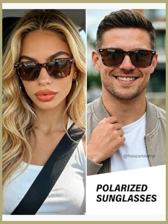 Square Polarized UV Protection Sunglasses Acetate TR90 Frame main image 7